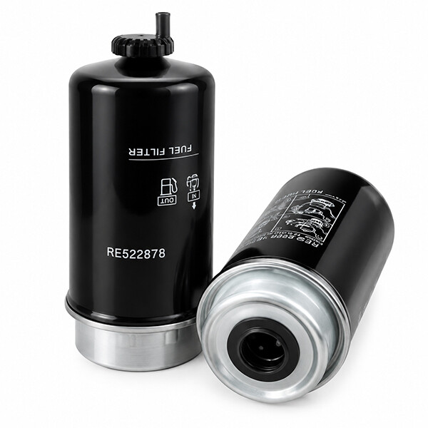 RE522878 Fuel Filter, 60m³/h Flow, 0.3–1.6MPa, Cylindrical Glass Fiber Element